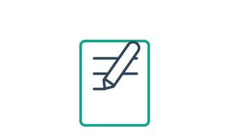 Contract animated icon. animated icon related to business. suitable for user interface, provide visual feedback and more. alpha channel, transparent background and green screen video