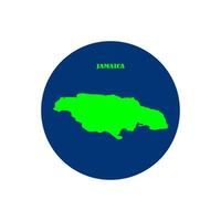 jamaica country map icon symbol design vector