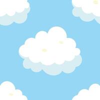 Simple Sky with Clouds vector