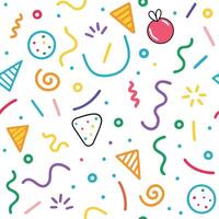 Vibrant abstract pattern with playful shapes and colors vector