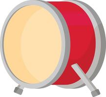 Side View Red Bass Drum vector