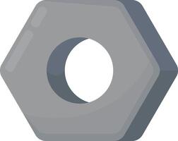 Large Hexagonal Metal Nut vector