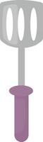 Cooking Spatula with Purple Handle vector