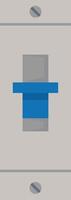 Single Circuit Switch Panel vector