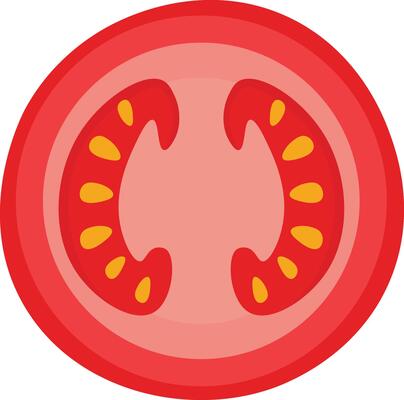 Sliced Ripe Red Tomato