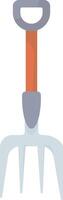 Garden Fork with Shovel Tip vector