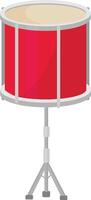 Standing Red Snare Drum vector