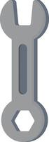 Adjustable Open End Wrench vector