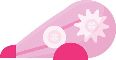 Pink Block Eraser vector