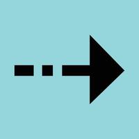Solid Black Left Chevron Arrow , Bold Navigation Symbol for Apps and Web vector