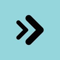 Chevron Right Arrow Icon for Fast Navigation and Forward Movement vector