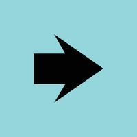 Bold Black Right Chevron Arrow Icon, Navigation Graphic for Apps and Web vector