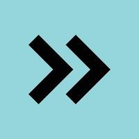 Classic Bold Rightward Arrow Icon, Solid Direction Symbol for Interface and Navigation vector