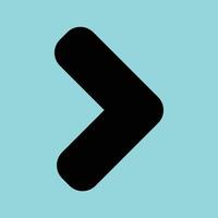 Smooth Chevron Right Arrow Icon vector