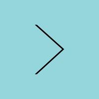 Simple Thin Line Right Arrow vector