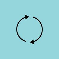 Circular Refresh Arrow Icon vector
