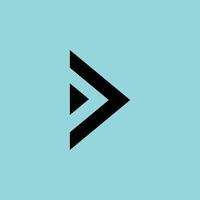 Abstract Arrow Design with Geometric Lines vector