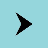 Bold Black Arrow for Navigation vector