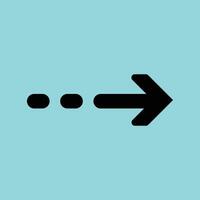 Dotted Left Arrow Icon, Simple Pixelated Navigation Symbol for Web and App Interfaces vector