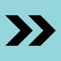 Minimalist Thin Right Arrow Icon, Simple Navigation Symbol for Web and Apps vector
