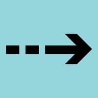 Bold Minimalist Right Arrow Icon, Navigation and Forward Movement Symbol for Digital Use vector