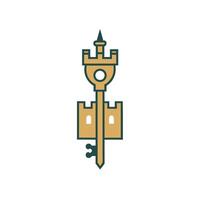 Luxurious Ornate Key Transition Logo vector