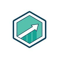 Geometric Hexagon Sleek Abstract Logo vector
