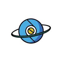 Camera Lens Turning into Eye Logo Design vector