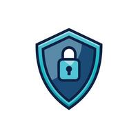 Professional Shield With Data Protection vector