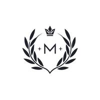 Sleek Monogram Blending into Symbol Logo vector