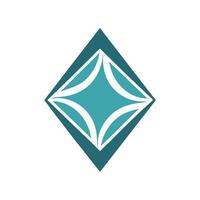 Geometric Rhombus Splitting Logo vector