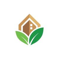 Tech House Flat WiFi Logo Symbol vector