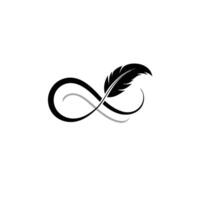 Soft Feather Transforming Minimal Logo vector
