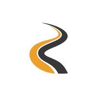 Smooth Curves Forming Abstract Logo vector