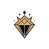 Elegant Crown Logo with Smooth Transition vector