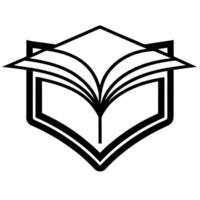 Learning Book with Lightbulb Logo Concept vector
