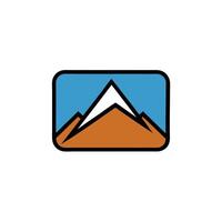 Negative Space Rectangle Bird Logo Idea vector