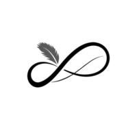 Soft Feather Transitioning Logo Concept vector