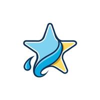 Dynamic Abstract Flowing Liquid Logo Design vector