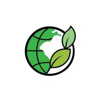 Clean Globe Shape Minimal Logo vector