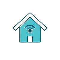 Connected Smart Home Automation Logo vector