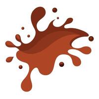 Abstract Splash of Melted Chocolate vector