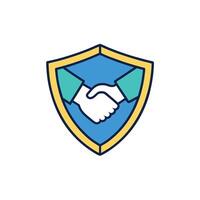 Secure Partnership Shield Logo vector