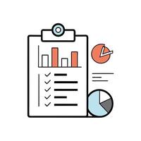 Healthcare Report Document With Statistics vector