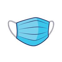 Realistic Face Mask With Folds vector