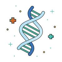 Genetic Helix Structure Medical Background vector