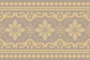 Timeless Aesthetic Geometric Stipe Delicate Hand Drawing Scroll Ornament Pattern Decoration with Gold Baroque Element Design on Brown Background. Luxury Honor Opulence Elegance Style Wallpaper Fabrics vector