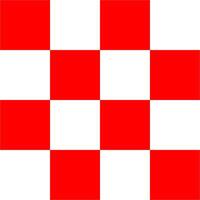 Red and white seamless checkered pattern vector