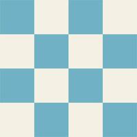 Blue and bone white seamless checkered pattern vector