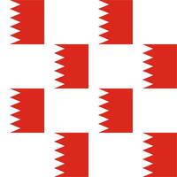 Red and white Bahrain seamless checkered pattern vector